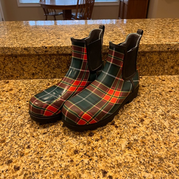 BOGS Laurel Chelsea Plaid Safety Composite Toe Boot Size 11 Work Boots - Picture 1 of 7